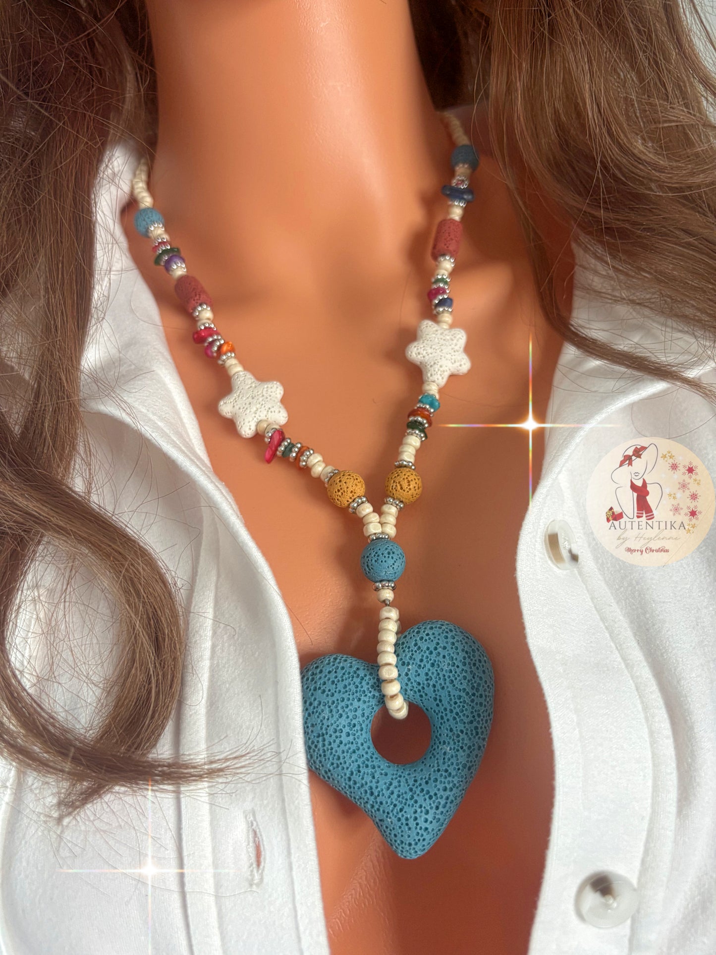 Collar Corazón Natural – Estilo Casual Artesanal