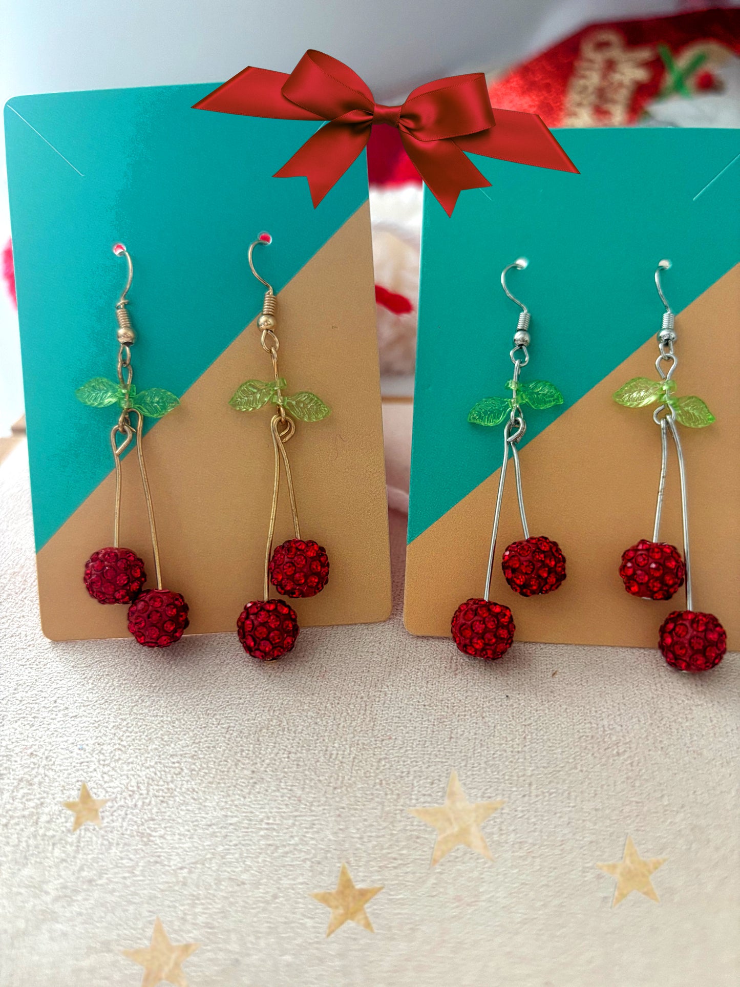 Aretes Cherry Glow