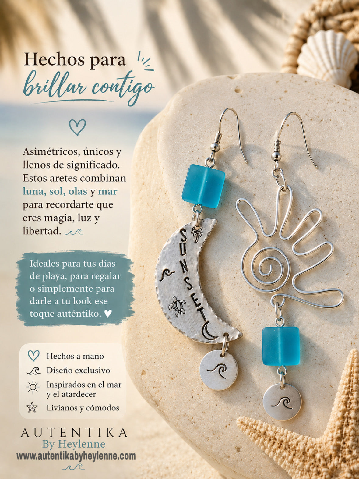 Aretes Sunset Waves ☀️🌙