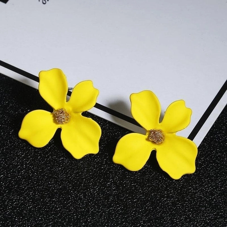 new simple sweet flowers stud earrings nhpf147196