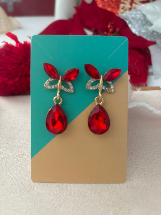 Aretes Mariposa Cristal
