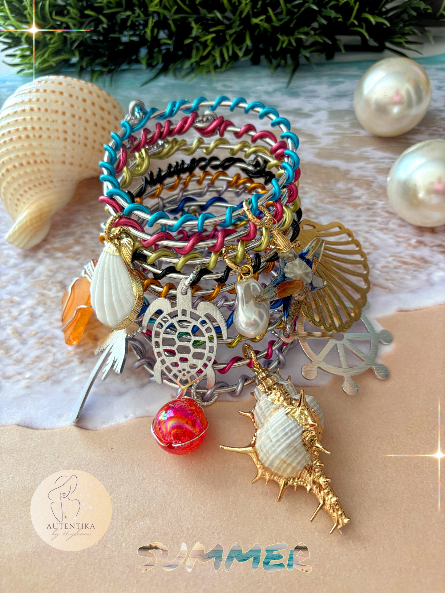 Bangles Marea Tropical 🌊🐚