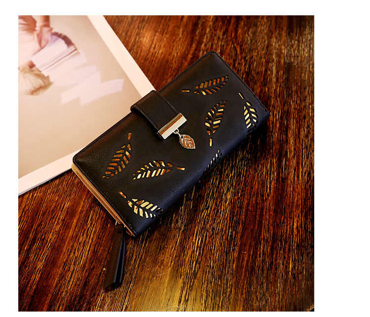 women's spring&summer pu leather geometric fashion square zipper buckle long wallet