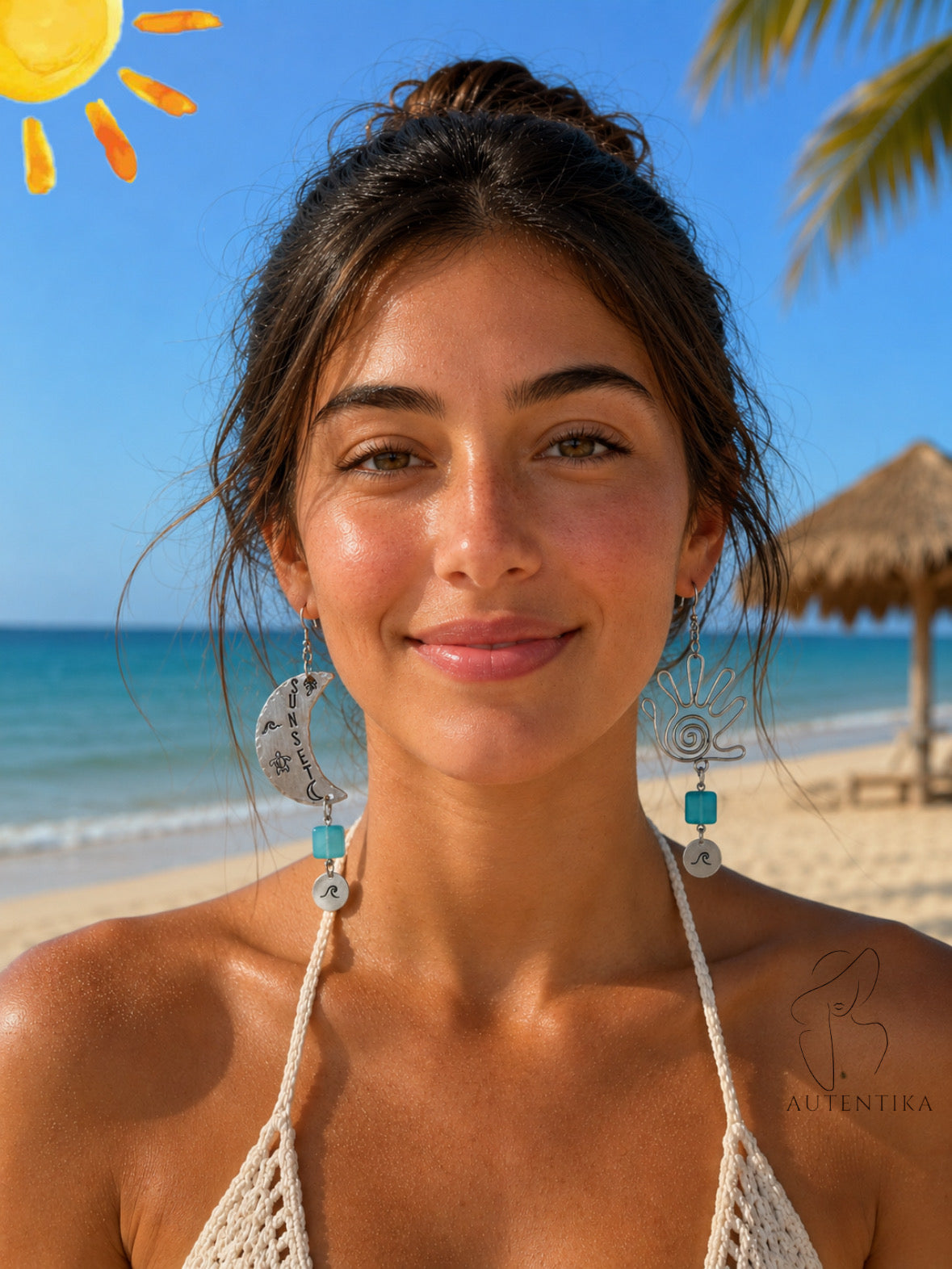 Aretes Sunset Waves ☀️🌙