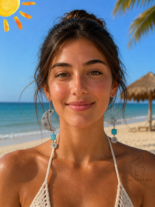 Aretes Sunset Waves ☀️🌙