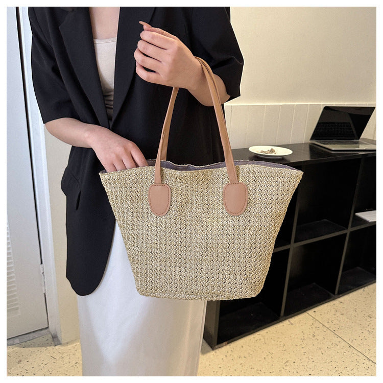 women's all seasons straw streetwear straw bag