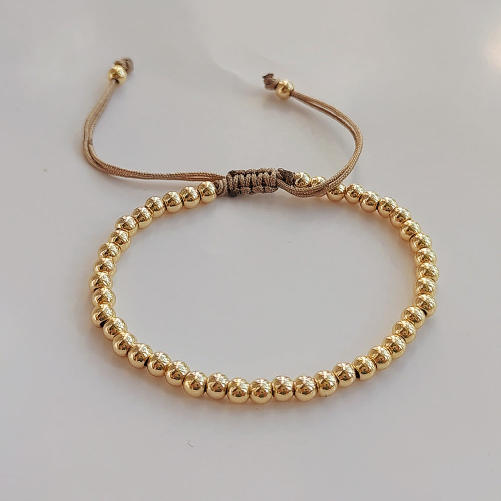 1 piece 1 set modern style geometric pearl knitting women's bracelets