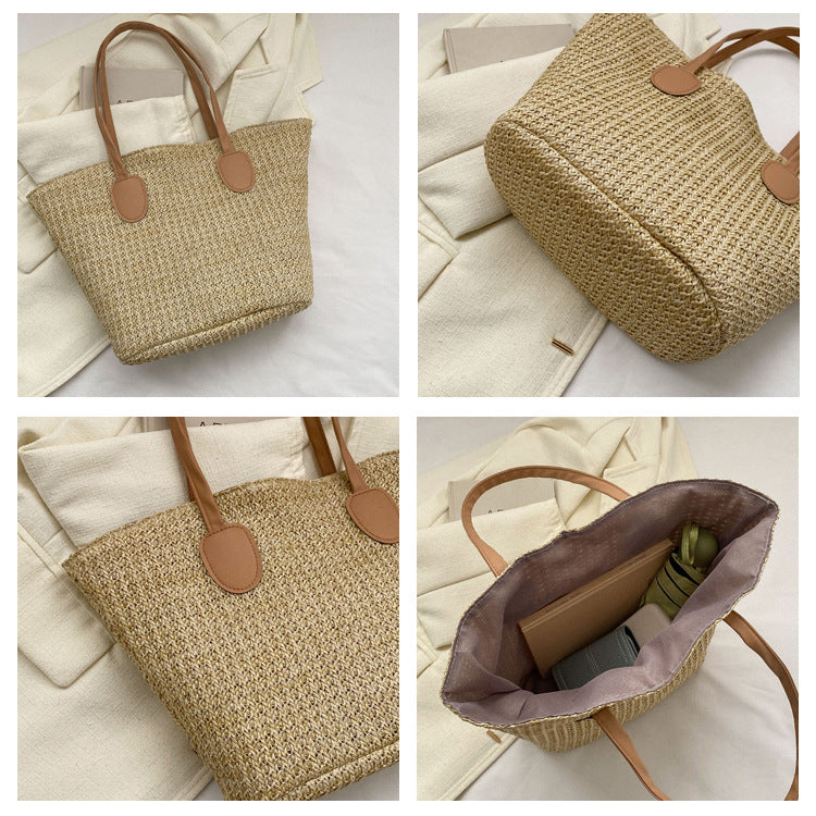 women's all seasons straw streetwear straw bag