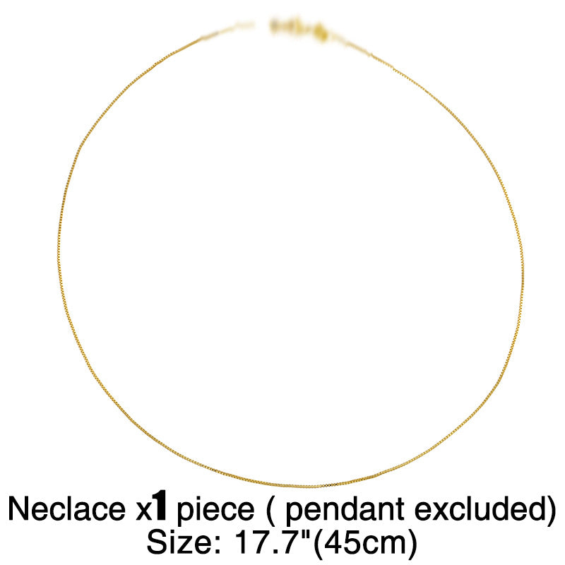 fashion letter copper 18k gold plated necklace in bulk