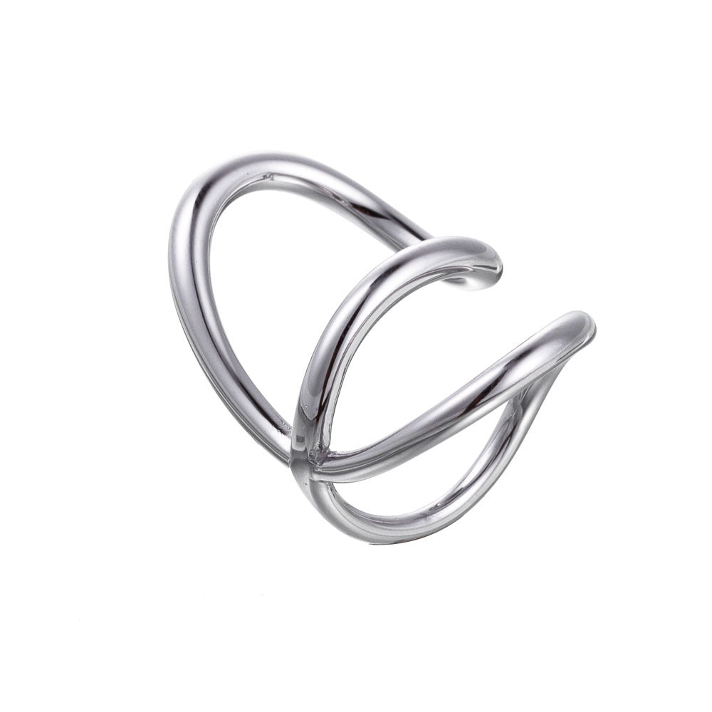 Simple Style Classic Style Solid Color Titanium Steel Plating Women's Rings