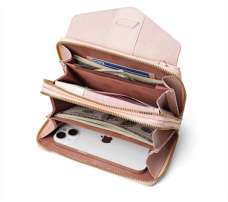 women's pu leather color block elegant classic style square buckle crossbody bag