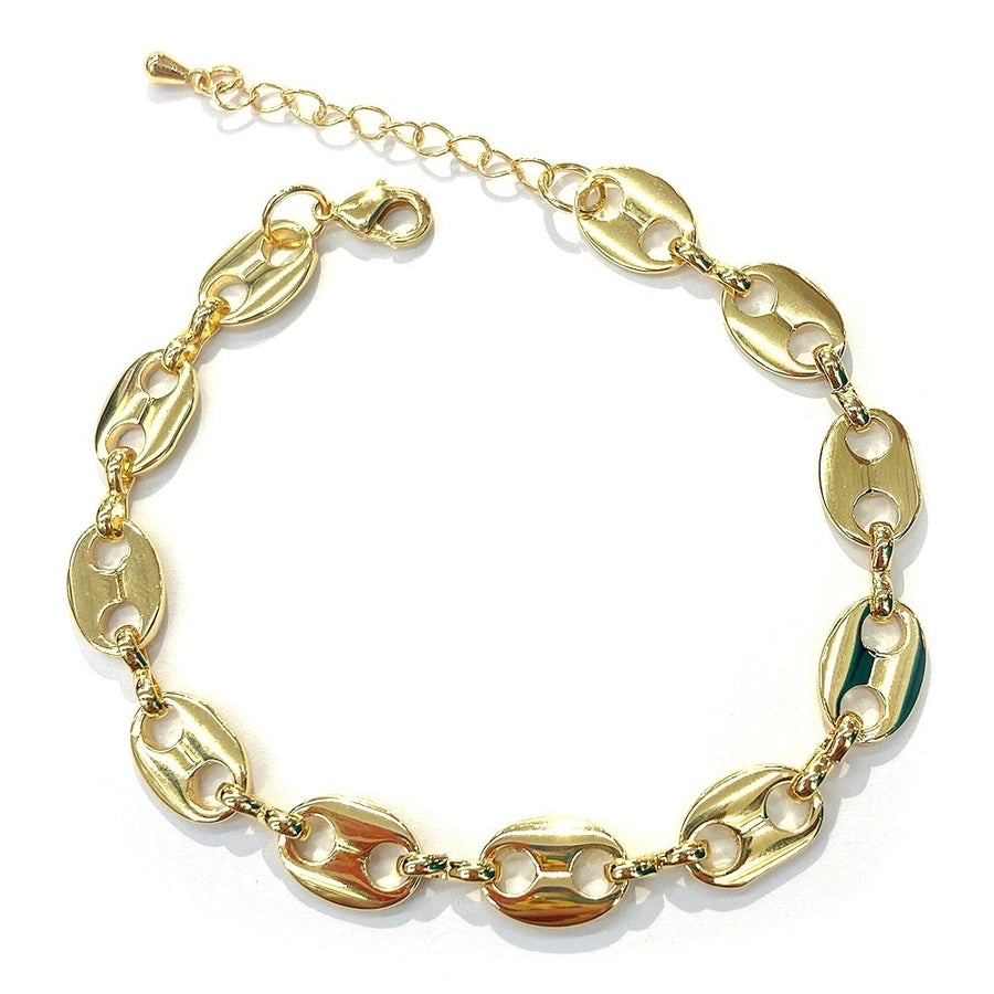 1 piece 1 set modern style geometric pearl knitting women's bracelets