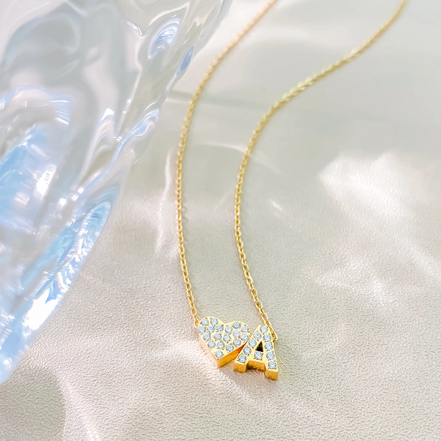 Jewelry Modern Style Simple Style Letter 304 Stainless Steel Pendant Necklace