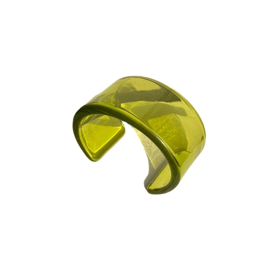 simple style solid color arylic women's bangle