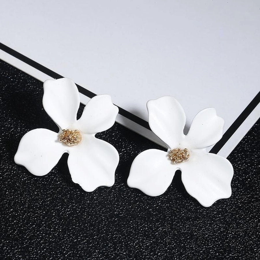 new simple sweet flowers stud earrings nhpf147196