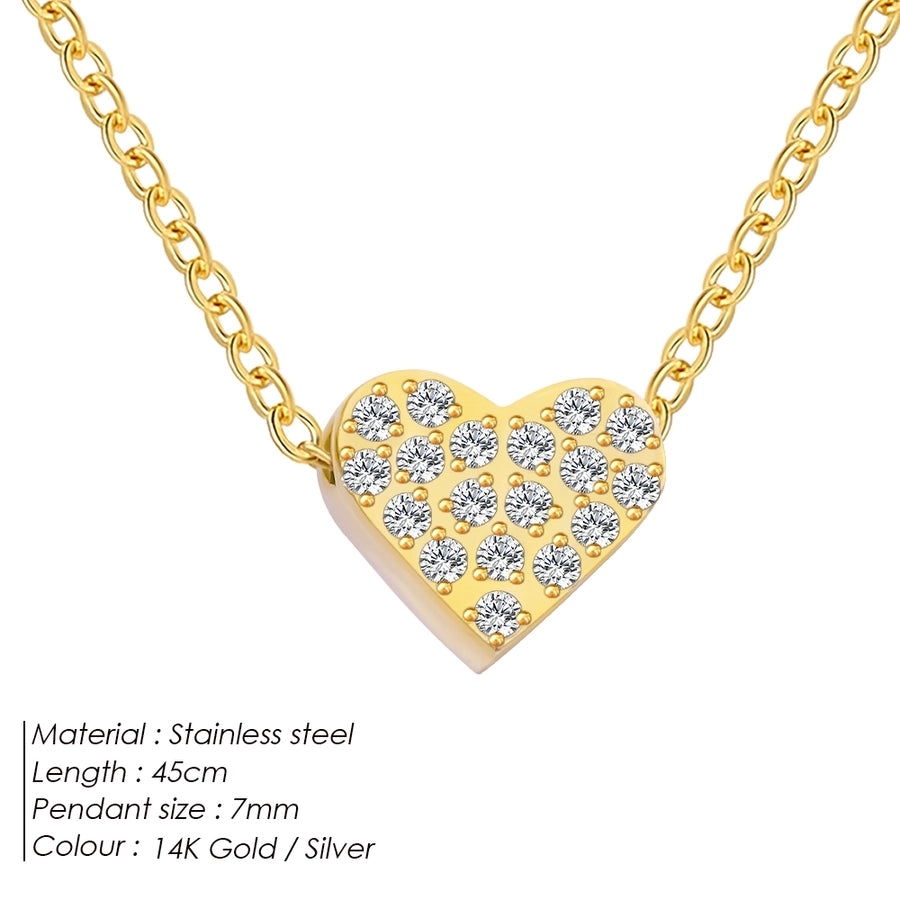 Jewelry Modern Style Simple Style Letter 304 Stainless Steel Pendant Necklace