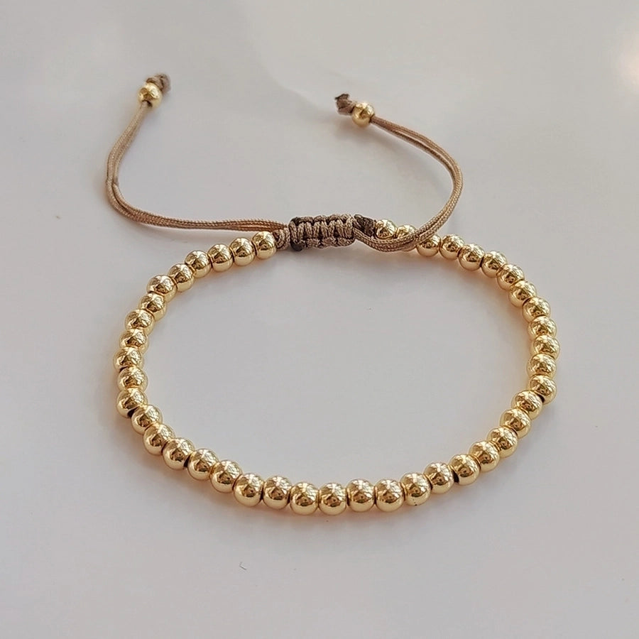 1 piece 1 set modern style geometric pearl knitting women's bracelets