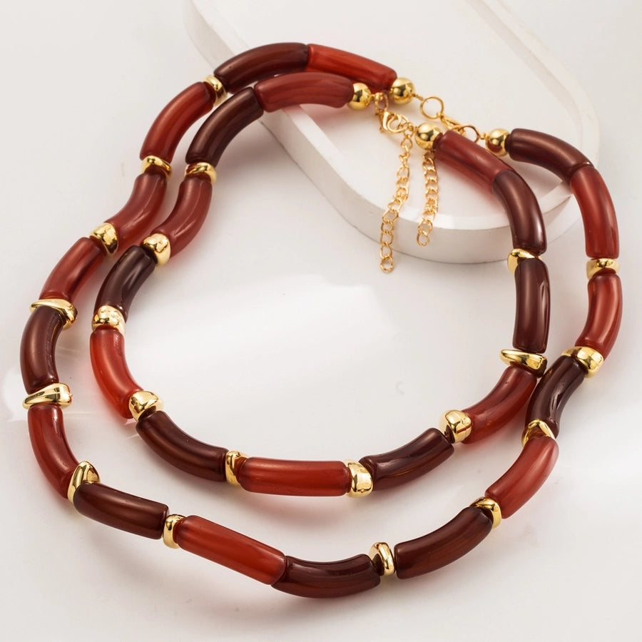 Casual Classic Style Geometric Arylic Knitting Women's Bracelets Necklace