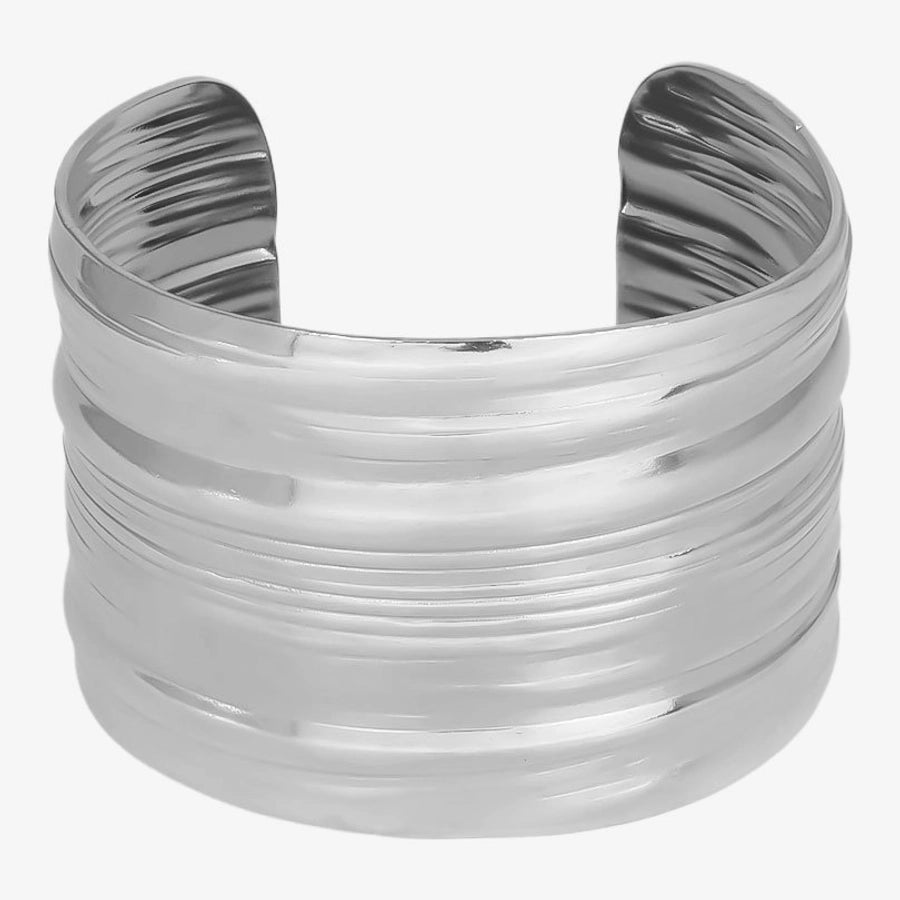 Hip-Hop Exaggerated Solid Color 304 Stainless Steel 18K Gold Plated Bangle In Bulk Stainless Steel Bracelets