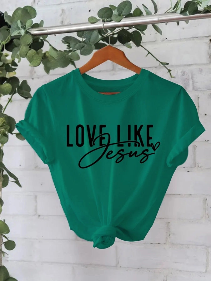 Women's T-shirt Short Sleeve T-Shirts Streetwear Letter