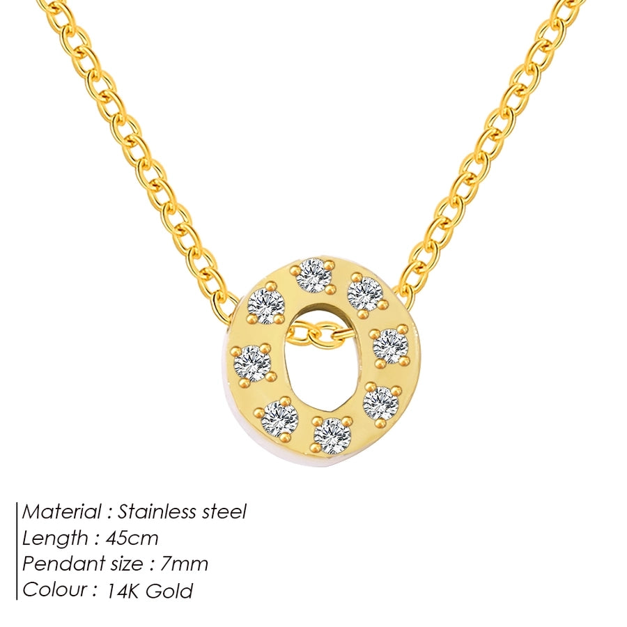 Jewelry Modern Style Simple Style Letter 304 Stainless Steel Pendant Necklace