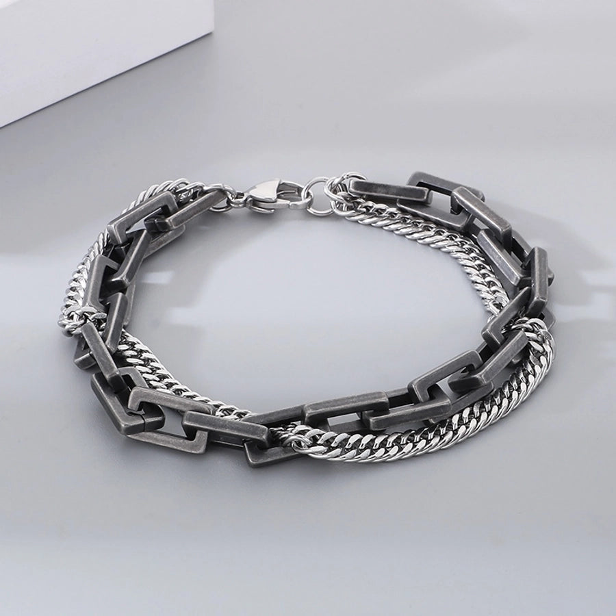 Simple Style Geometric 304 Stainless Steel  Bracelets In Bulk