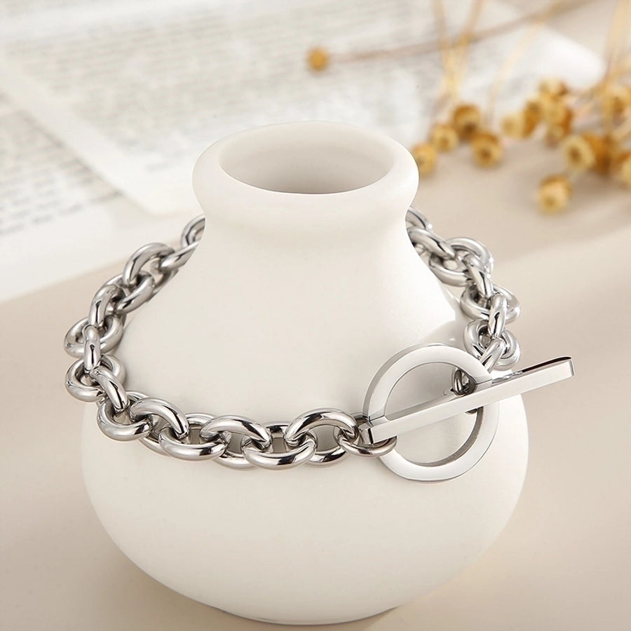 Jewelry Fashion Geometric Titanium Steel 18K Gold Plated Plating Stainless Steel Jewelry Sets