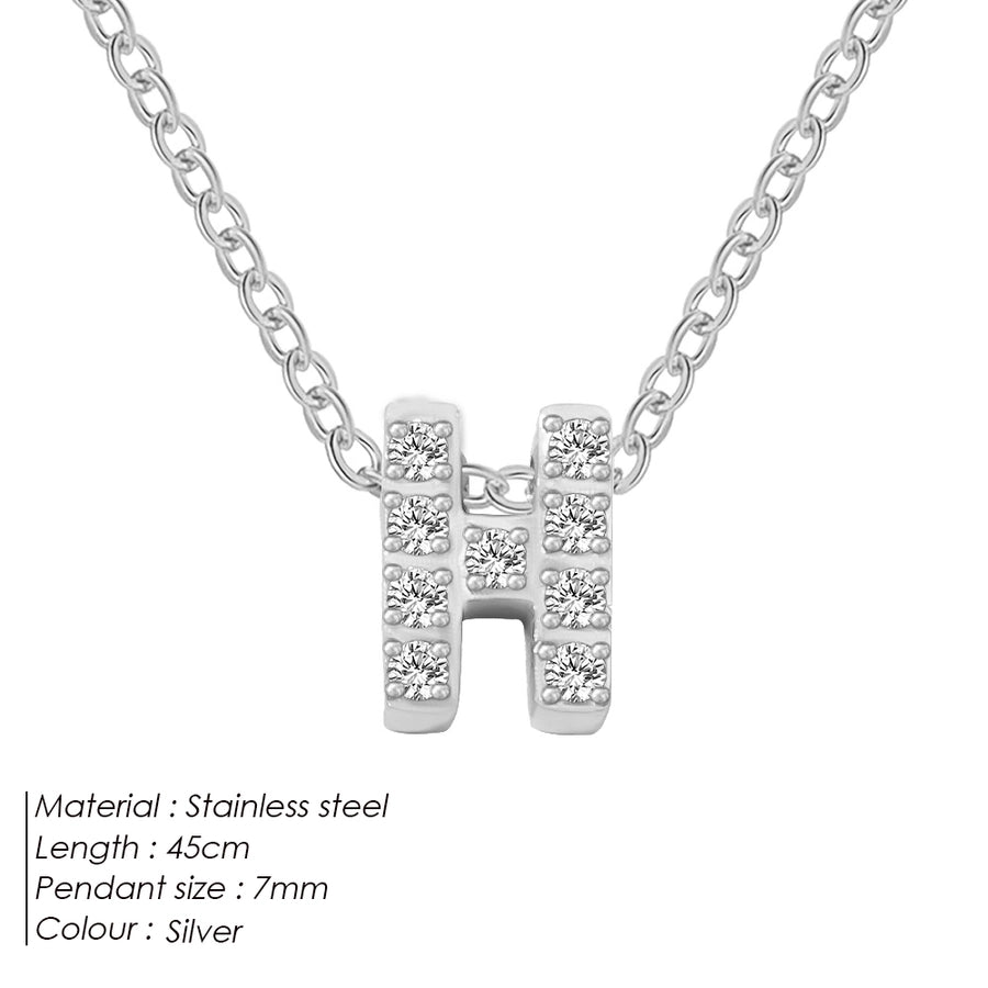 Jewelry Modern Style Simple Style Letter 304 Stainless Steel Pendant Necklace