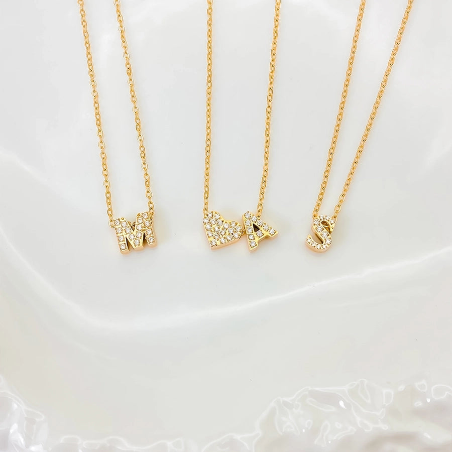 Jewelry Modern Style Simple Style Letter 304 Stainless Steel Pendant Necklace