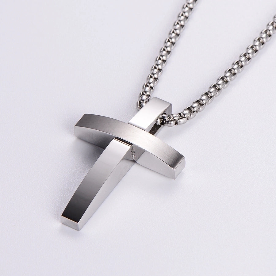 Hip-Hop Rock Streetwear Cross 304 Stainless Steel Plating Unisex