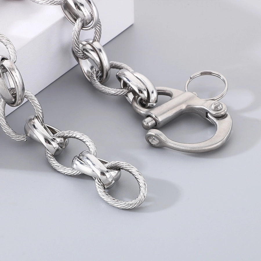 Simple Style Geometric 304 Stainless Steel  Bracelets In Bulk