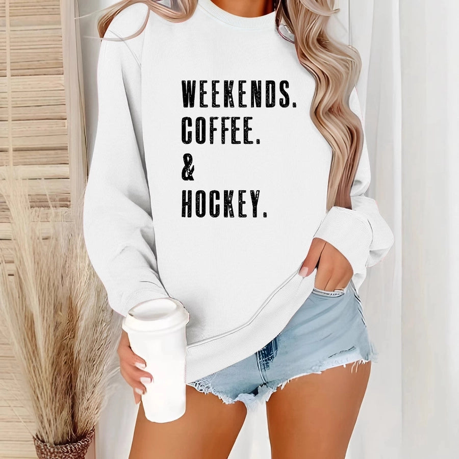 Hoodies & Sweatshirts Long Sleeve Streetwear Letter