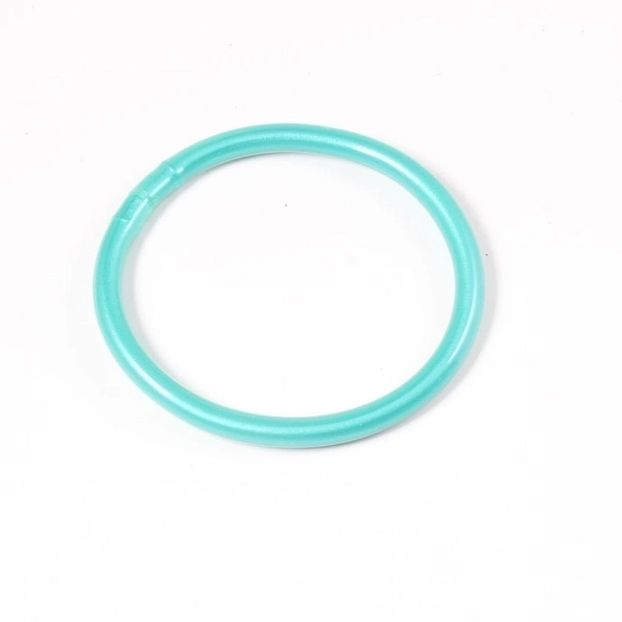 lady solid color silica gel women's bangle