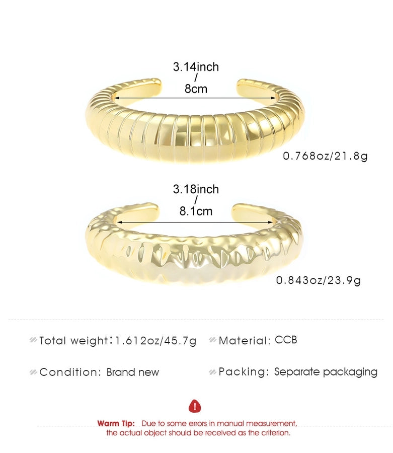 IG Style Solid Color CCB Bangles