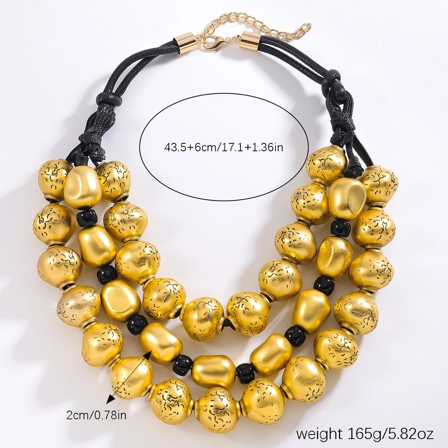 Glam Exaggerated Luxurious Geometric Plastic Resin  Necklace