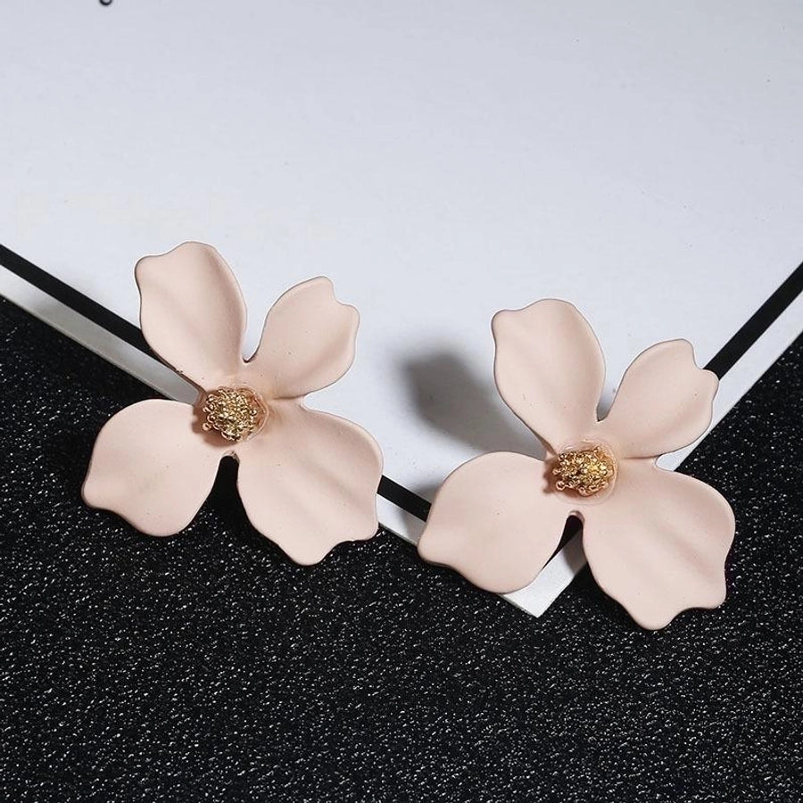 new simple sweet flowers stud earrings nhpf147196