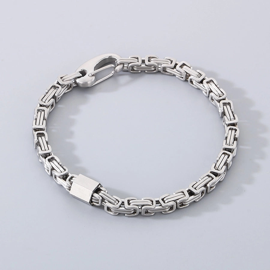 Simple Style Geometric 304 Stainless Steel  Bracelets In Bulk