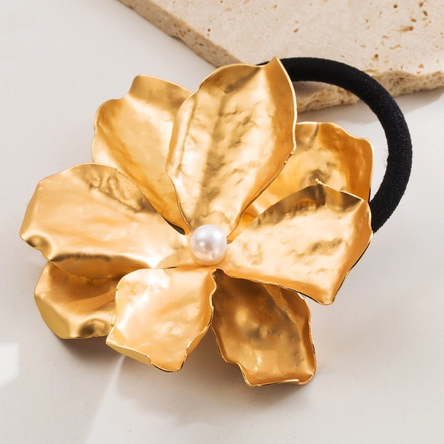 Elegant Simple Style Women's Flower Alloy Hair Tie