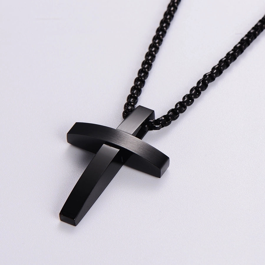 Hip-Hop Rock Streetwear Cross 304 Stainless Steel Plating Unisex