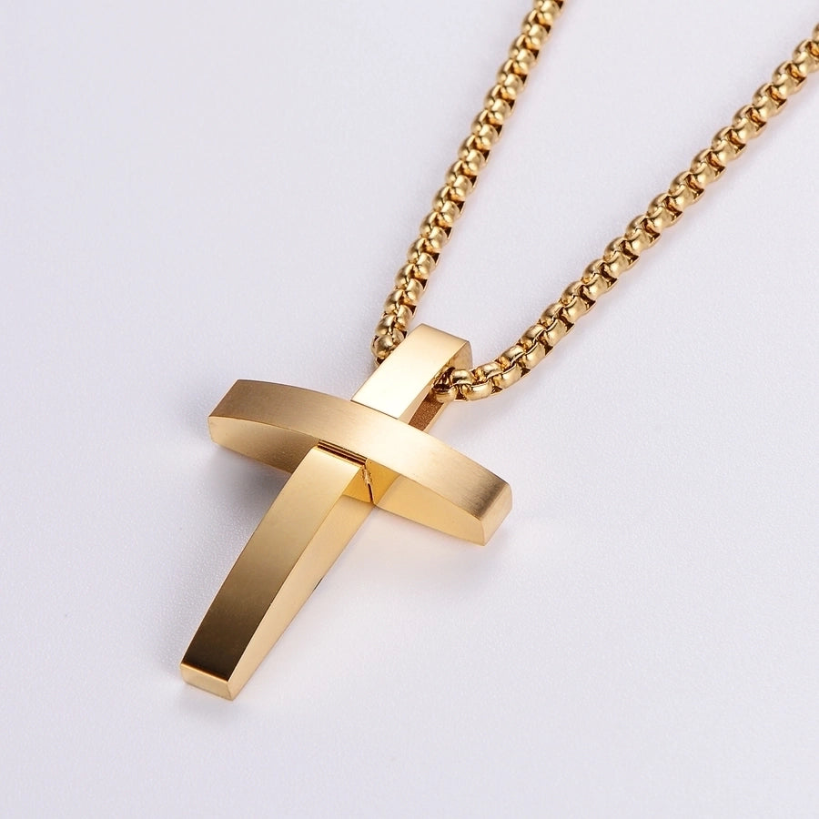 Hip-Hop Rock Streetwear Cross 304 Stainless Steel Plating Unisex