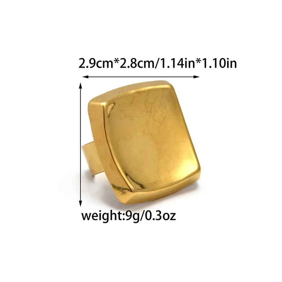 Jewelry Modern Style Simple Style Commute Geometric 304 Stainless Steel 14K Gold Plated Rings