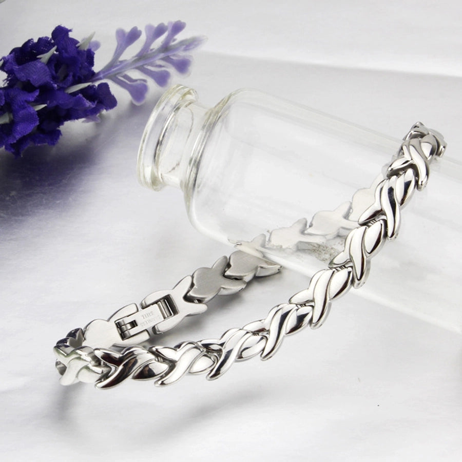 Classic Style Geometric Titanium Steel  Bracelets In Bulk