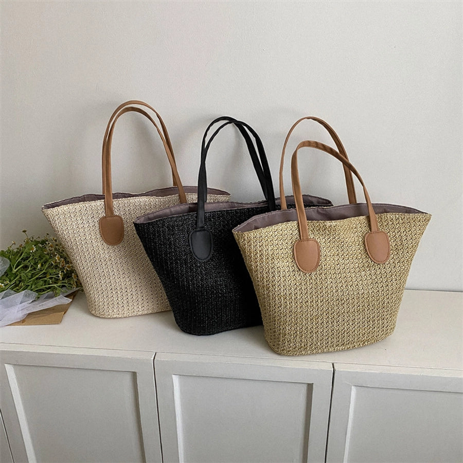 women's all seasons straw streetwear straw bag