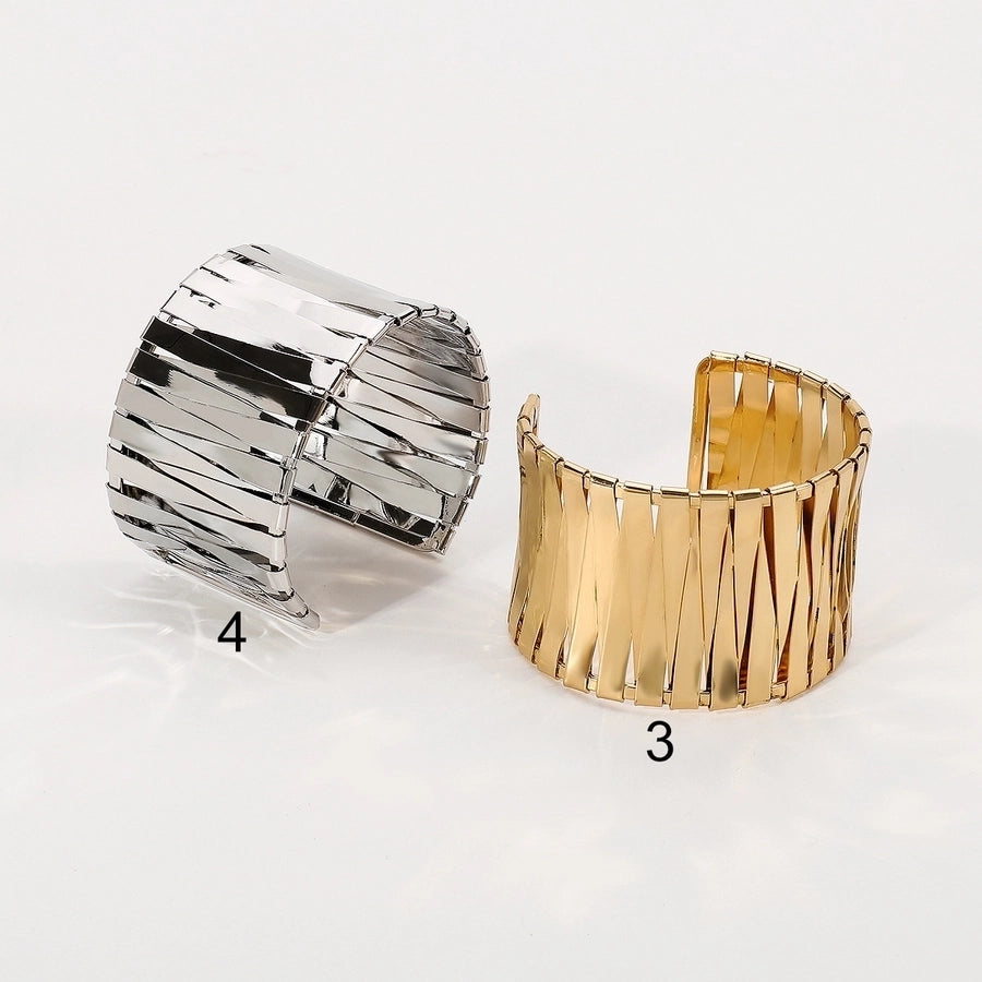 Business Retro Commute Geometric Alloy Bangles