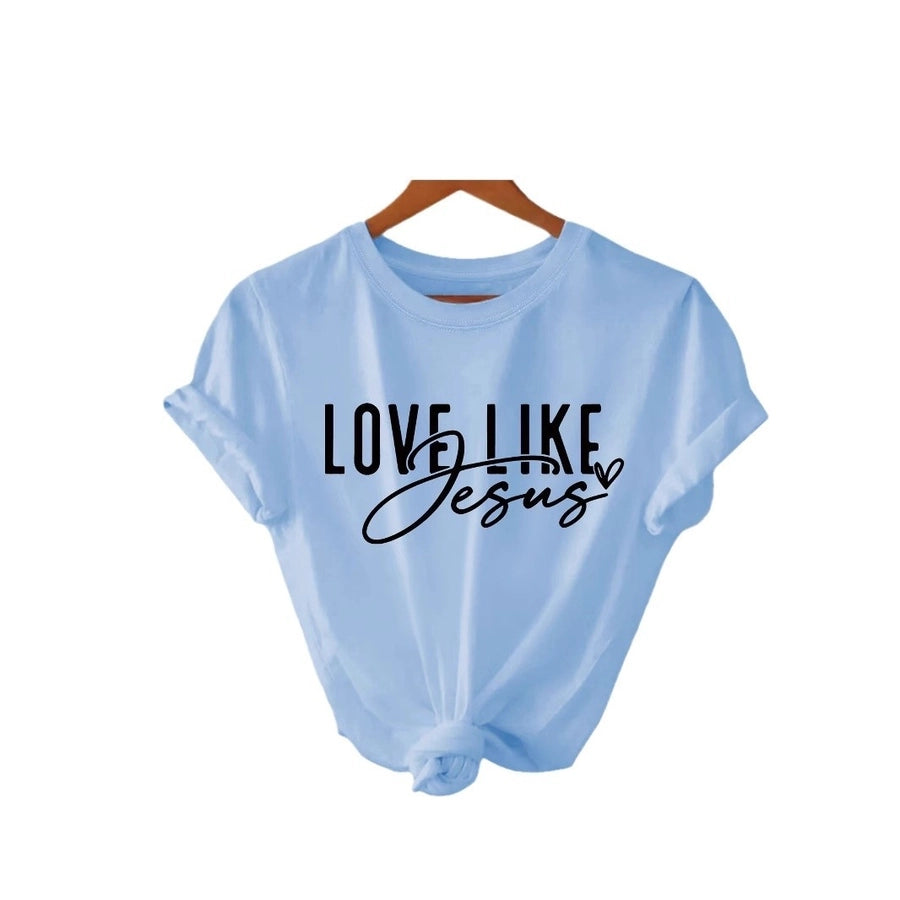 Women's T-shirt Short Sleeve T-Shirts Streetwear Letter