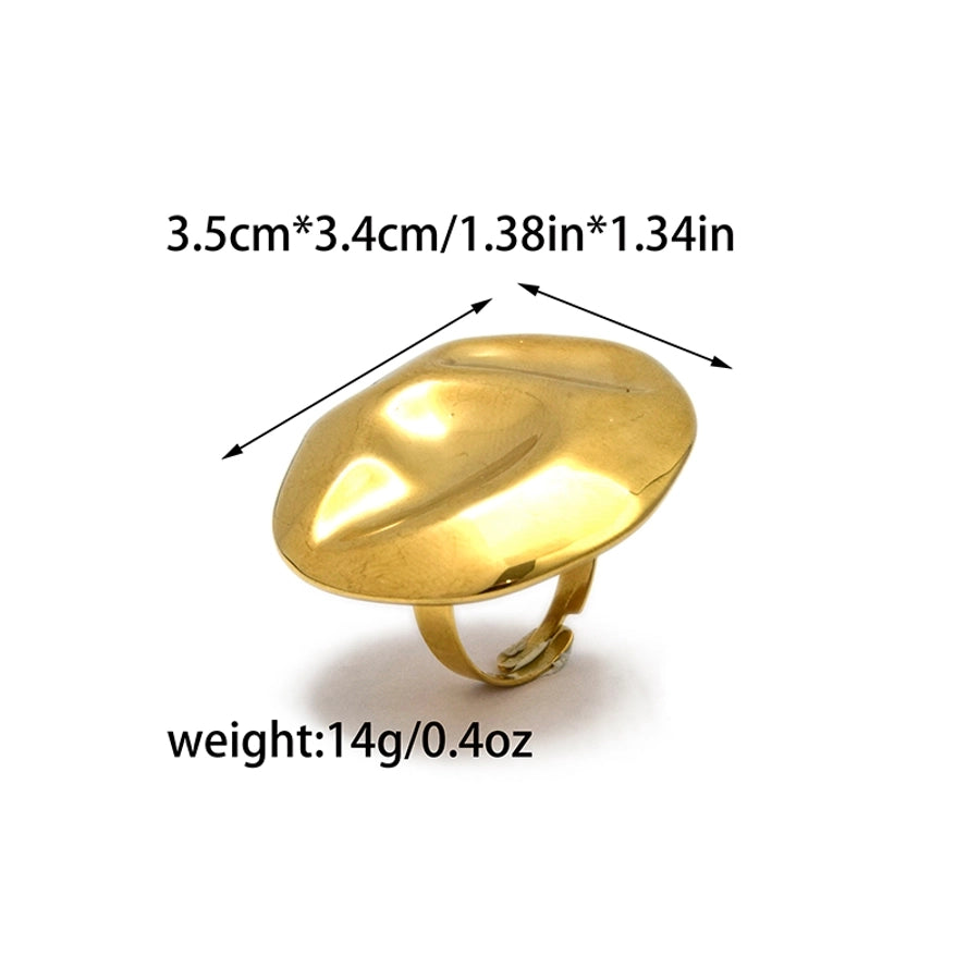 Jewelry Modern Style Simple Style Commute Geometric 304 Stainless Steel 14K Gold Plated Rings