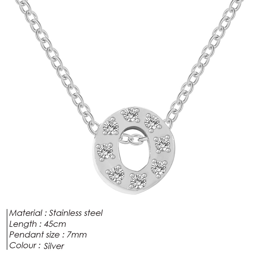 Jewelry Modern Style Simple Style Letter 304 Stainless Steel Pendant Necklace