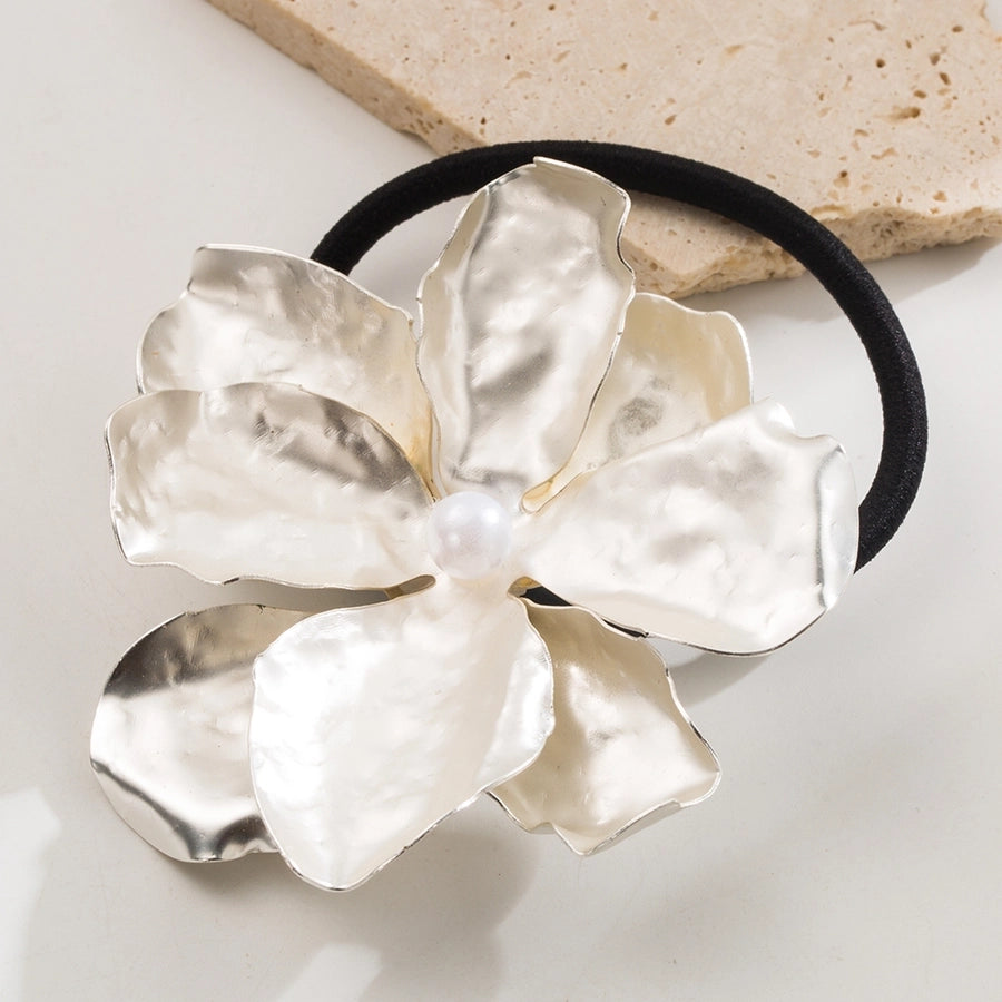 Elegant Simple Style Women's Flower Alloy Hair Tie