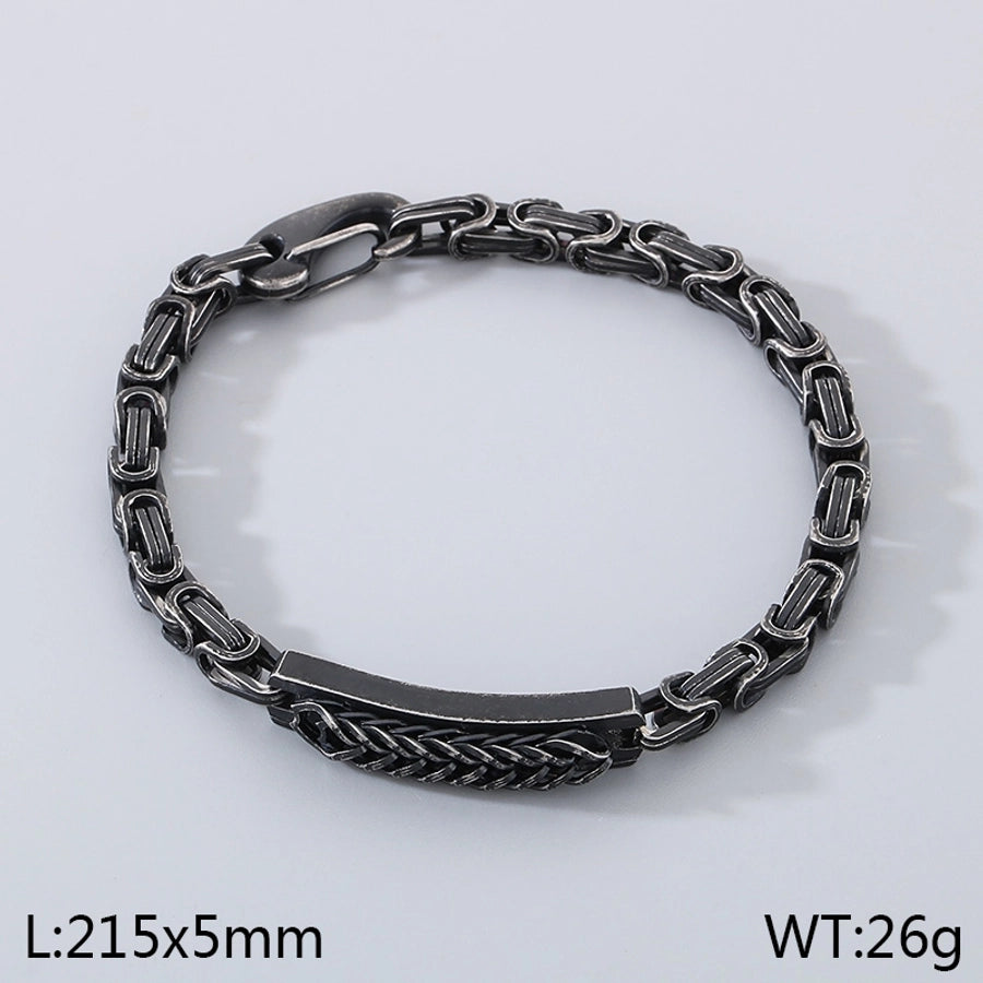 Simple Style Geometric 304 Stainless Steel  Bracelets In Bulk