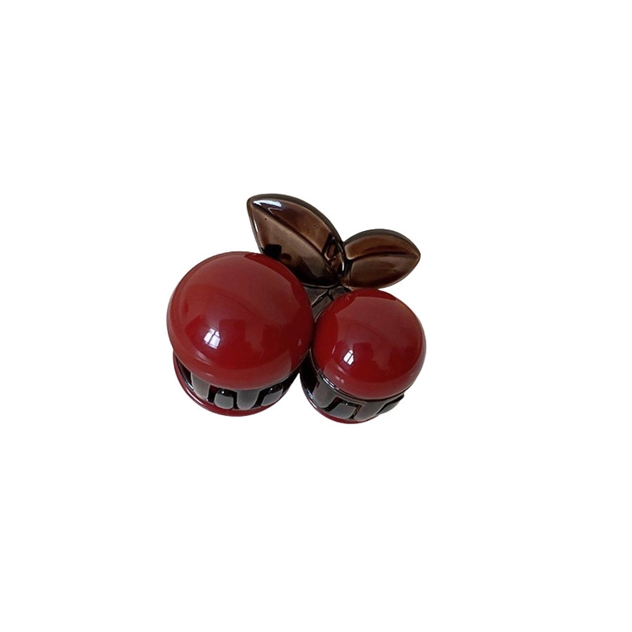 Cute Sweet Women's Cherry Arylic Resin Hair Claws